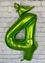 Load image into Gallery viewer, Dinosaur Balloon Jumbo Birthday Party Number Balloons with Mini Dinosaur | Birthday Party Supplies and Decorations | Gifts for Kids