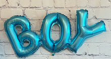 Load image into Gallery viewer, Boy Baby Shower Gender Reveal Foil Balloons Party 4 PC Set