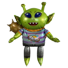 Load image into Gallery viewer, Alien Outer Space Balloon Kids Birthday Party Celebration | Party Supplies and Decor | Space Astronaut Rocket Themed Kids Party Decorations