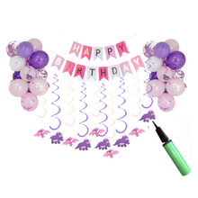 Load image into Gallery viewer, Dinosaur Birthday Party Decorations PINK JUMBO Dinosaur Balloons | Party Supplies and Decorations