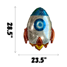 Load image into Gallery viewer, Rocket Ship Space Balloon 5PC Outer Space Birthday Party Set | Party Supplies Balloons & Decorations Gender Reveal Baby Shower Decor | Gifts