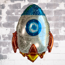 Load image into Gallery viewer, Rocket Ship Space Balloon 5PC Outer Space Birthday Party Set | Party Supplies Balloons & Decorations Gender Reveal Baby Shower Decor | Gifts