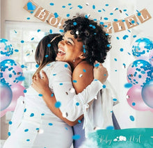 Load image into Gallery viewer, Gender reveal party supplies pink blue dinosaur balloons | Party decorations for celebration with balloons, banner photo props (66 Pieces)