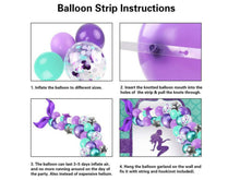 Load image into Gallery viewer, Mermaid Tail Balloon Arch With Happy Birthday Banner and Mermaid Tail Balloons | Kids Party Decorations Supplies | Balloon Garland | Gifts for Kids