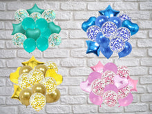 Load image into Gallery viewer, Happy Birthday Balloon Bouquet Latex Balloons Set 14 Pcs / Party and Event Decorations and Supplies / Birthday Baby Showers Gender Reveals