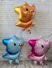 Load image into Gallery viewer, Baby Dinosaur Balloon Set of 3 Mylar Foil Party Balloons | Birthday Party Decorations Supplies Baby Showers Gender Reveals | Gifts for Kids