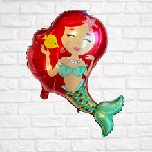 Load image into Gallery viewer, Mermaid Balloon Birthday Party Decoration 2 PC Set