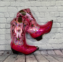 Load image into Gallery viewer, Cowgirl Cowboy Boots Balloons Happy Birthday Celebration Western Pink Dancing Boots | Party Decoration and Supplies