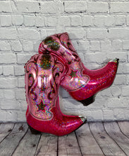 Load image into Gallery viewer, Cowgirl Cowboy Boots Balloons Happy Birthday Celebration Western Pink Dancing Boots | Party Decoration and Supplies