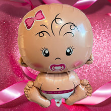 Load image into Gallery viewer, Girl Baby Shower Gender Reveal Pink Foil Balloon | Party Supplies and Decorations