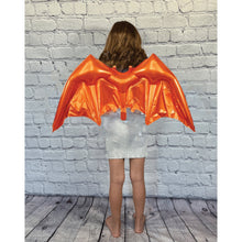 Load image into Gallery viewer, Super hero wings costume accessories | balloons party supplies and decorations | orange and black Halloween, birthday celebrations