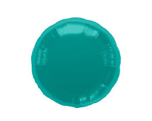 Load image into Gallery viewer, Teal shaped foil balloons / heart / round / star balloons for party decorations / birthdays / baby showers / gender reveals / celebrations