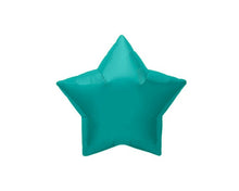 Load image into Gallery viewer, Teal shaped foil balloons / heart / round / star balloons for party decorations / birthdays / baby showers / gender reveals / celebrations