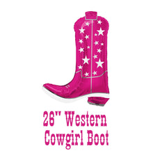 Load image into Gallery viewer, Cowgirl Cowboy Boots Balloons Happy Birthday Western Party Pink Dancing Boots | Party Supplies and Decor | Celebration Decorations | Anaya
