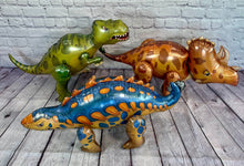 Load image into Gallery viewer, Dinosaur Balloon Set of 3 JUMBO Mylar Walking Foil Balloons | Birthday Celebration Decorations and Supplies Party Decor | Anaya Treasures AZ