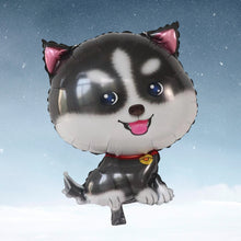 Load image into Gallery viewer, Corgi dog balloon black & white dog party decoration | Party celebration supplies decor for dog puppy birthday dog lover | Foil balloons