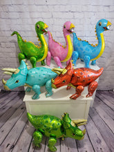 Load image into Gallery viewer, Dinosaur Balloons Jumbo Foil Dinosaurs and Happy Birthday Banner | Party Supplies and Decorations | Kids Birthday Party Celebration Decor