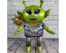 Load image into Gallery viewer, Alien Outer Space Balloon Kids Birthday Party Celebration | Party Supplies and Decor | Space Astronaut Rocket Themed Kids Party Decorations