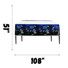 Load image into Gallery viewer, Tablecloth outer space astronaut rocket themed disposable table cover | Party supplies decorations for celebrations birthdays, holidays