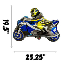 Load image into Gallery viewer, Motorcycle Dirt Bike and Helmet Balloons | Birthday Party Supplies and Decorations | Birthday Parties Celebration Baby Shower Gender Reveal