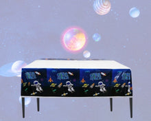Load image into Gallery viewer, Tablecloth outer space astronaut rocket themed disposable table cover | Party supplies decorations for celebrations birthdays, holidays