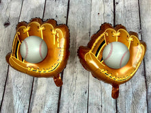 Load image into Gallery viewer, Baseball Glove Balloons 10PC Pitchers Catchers Mitt | Sports Party Supplies & Decorations | Gender Reveal Baby Shower Birthday Game Day