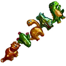Load image into Gallery viewer, Dinosaur Balloon Garland Set of 2 Foil Balloons | Birthday Party Decorations Supplies and Decor | Birthday Parties Baby Shower Gender Reveal