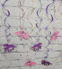 Load image into Gallery viewer, Dinosaur Birthday Party Decorations PINK JUMBO Dinosaur Balloons