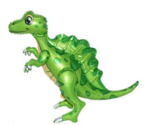 Load image into Gallery viewer, Dinosaur Balloon Set of 6 JUMBO Mylar Walking Foil Balloons | Party Supplies and Decorations | Birthday Baby Shower Gender Reveal
