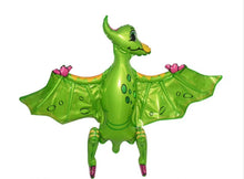 Load image into Gallery viewer, Dinosaur Balloon Set of 6 JUMBO Mylar Walking Foil Balloons | Party Supplies and Decorations | Birthday Baby Shower Gender Reveal