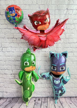 Load image into Gallery viewer, PJ Mask Party Giant Catboy, Gekko & Owlette Birthday Balloons | Party Supplies and Decorations