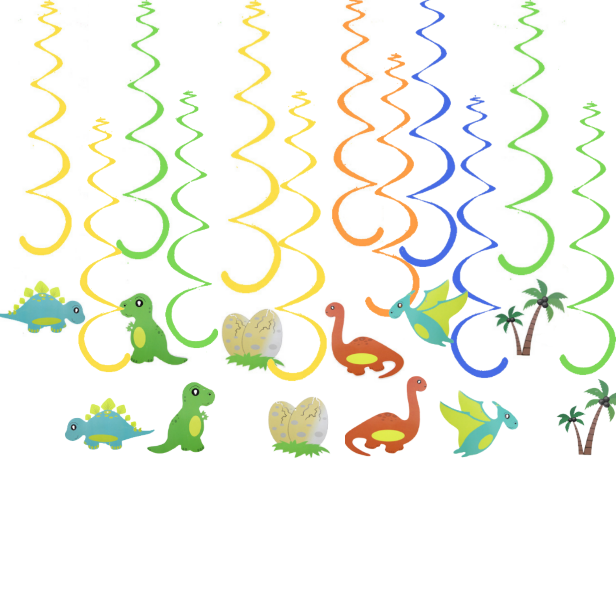 Walking Dinosaur Balloon & Happy Birthday Banner Party Set – Jumbo Decor