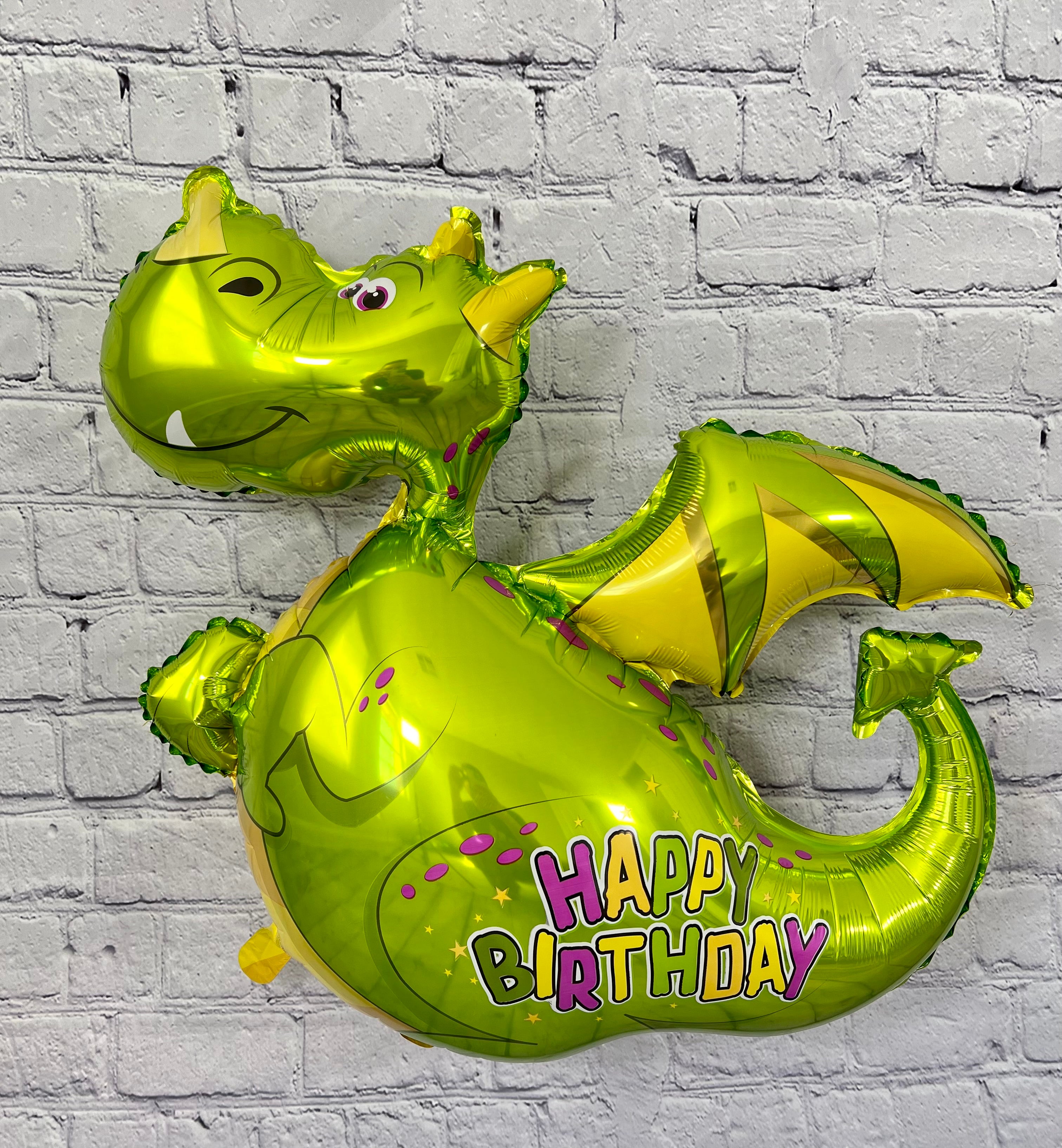 Green Flying Dragon Balloon – Jumbo 36" Foil Party Decor