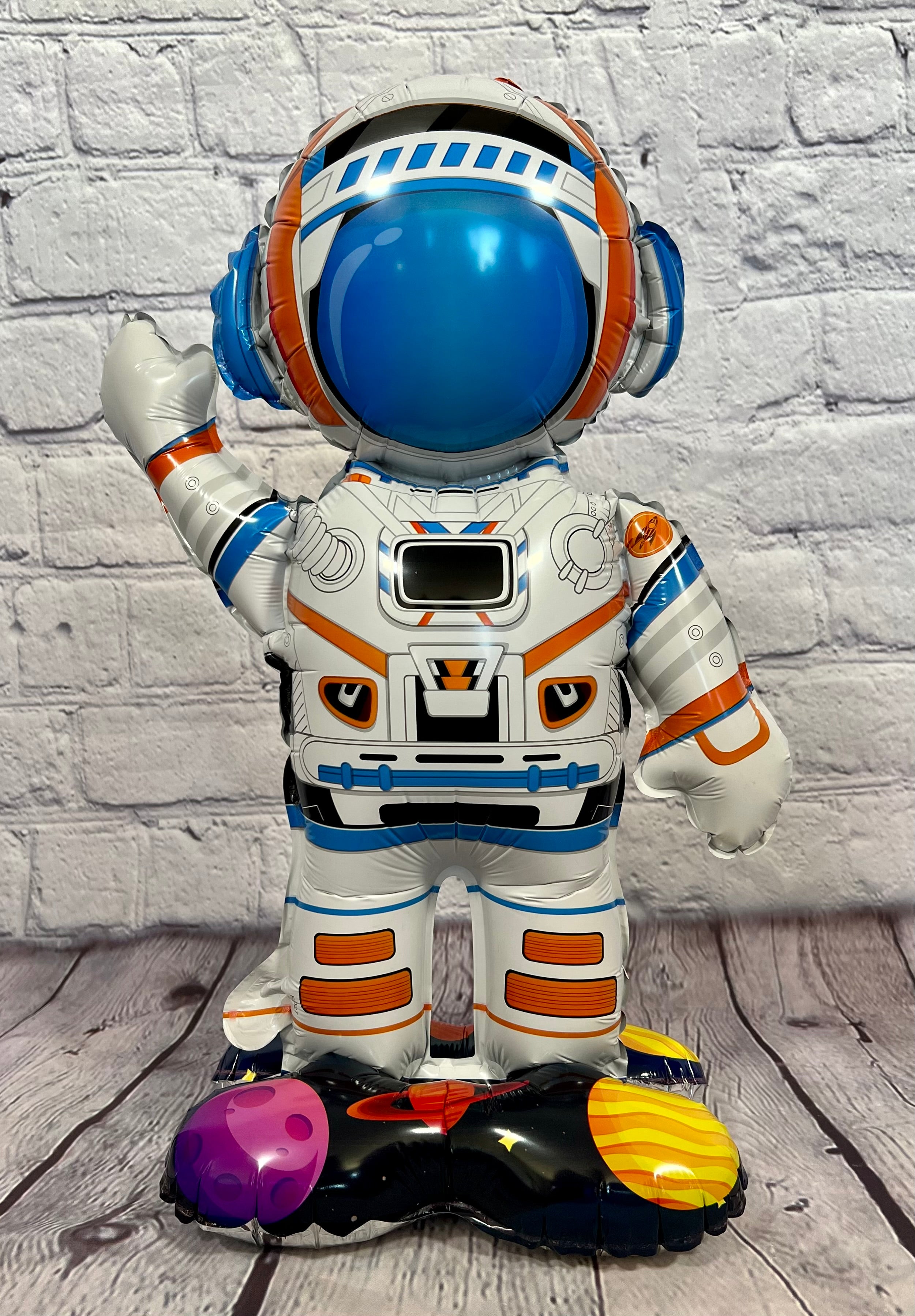 Astronaut & Rocket Ship Balloon Set – Jumbo Outer Space Party Decor (4-Piece Set)