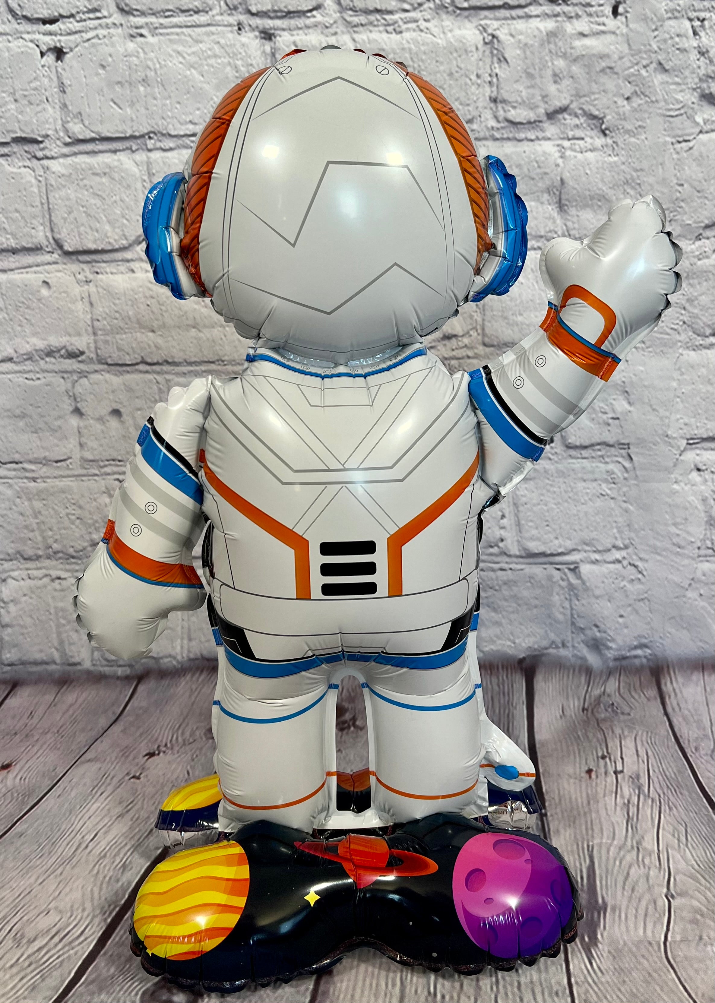 Astronaut & Rocket Ship Balloon Set – Jumbo Outer Space Party Decor (4-Piece Set)
