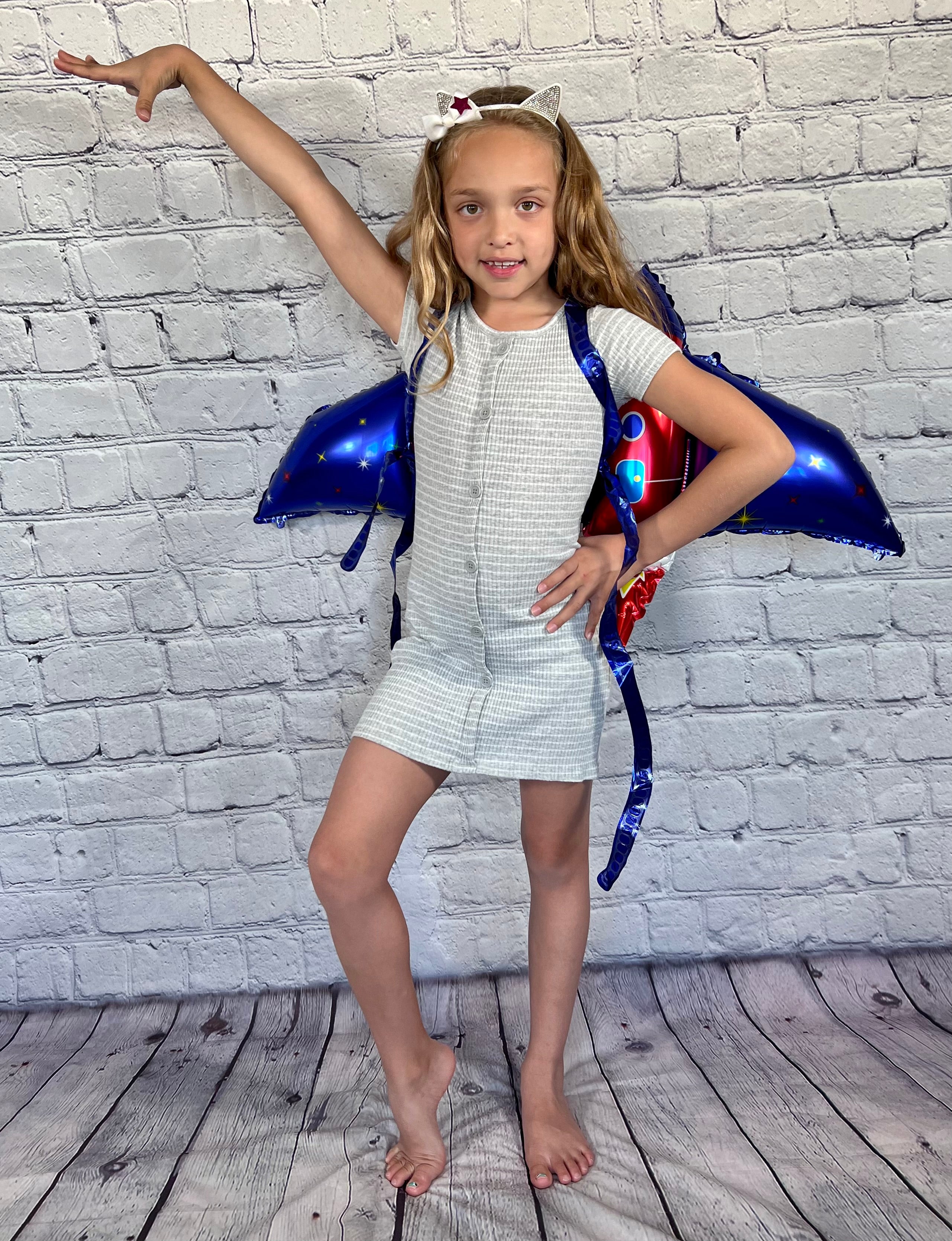 Superhero Jetpack Balloon Set – Flying Rocket Party Decor (6-Piece Set)