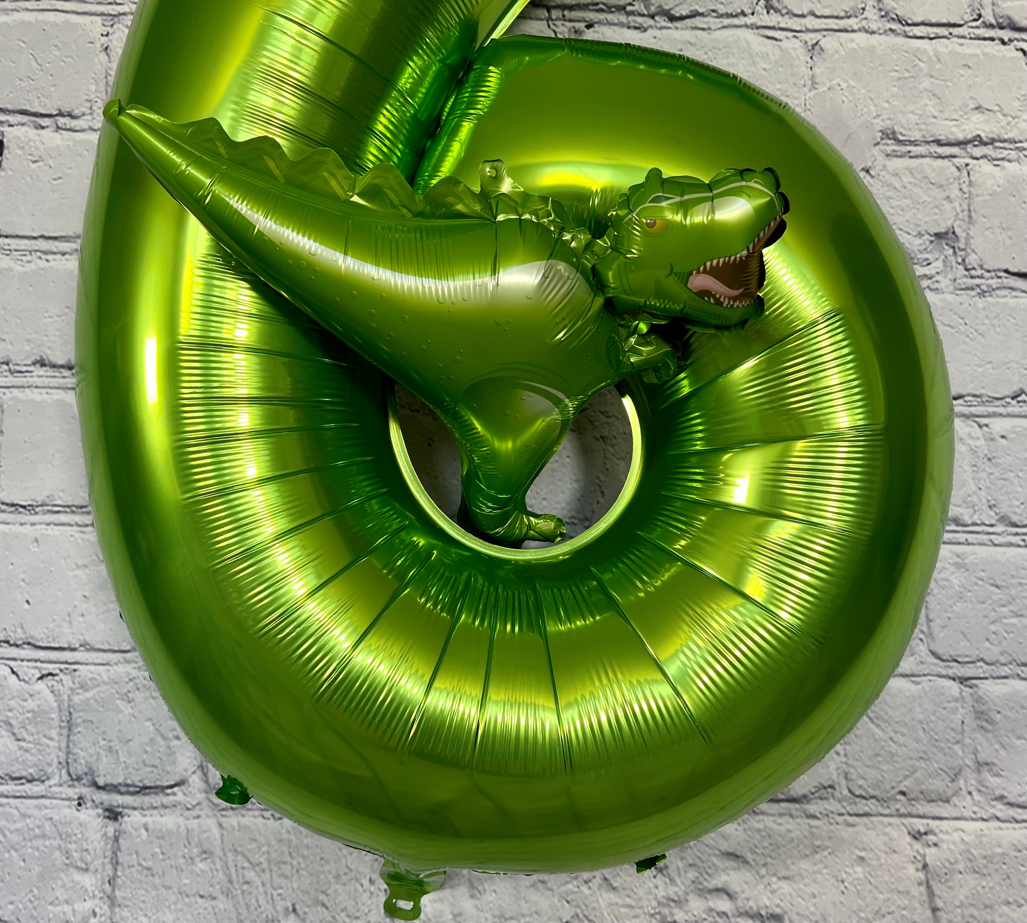 Dinosaur Number Balloon – Jumbo Birthday Party Decor with Mini Dino