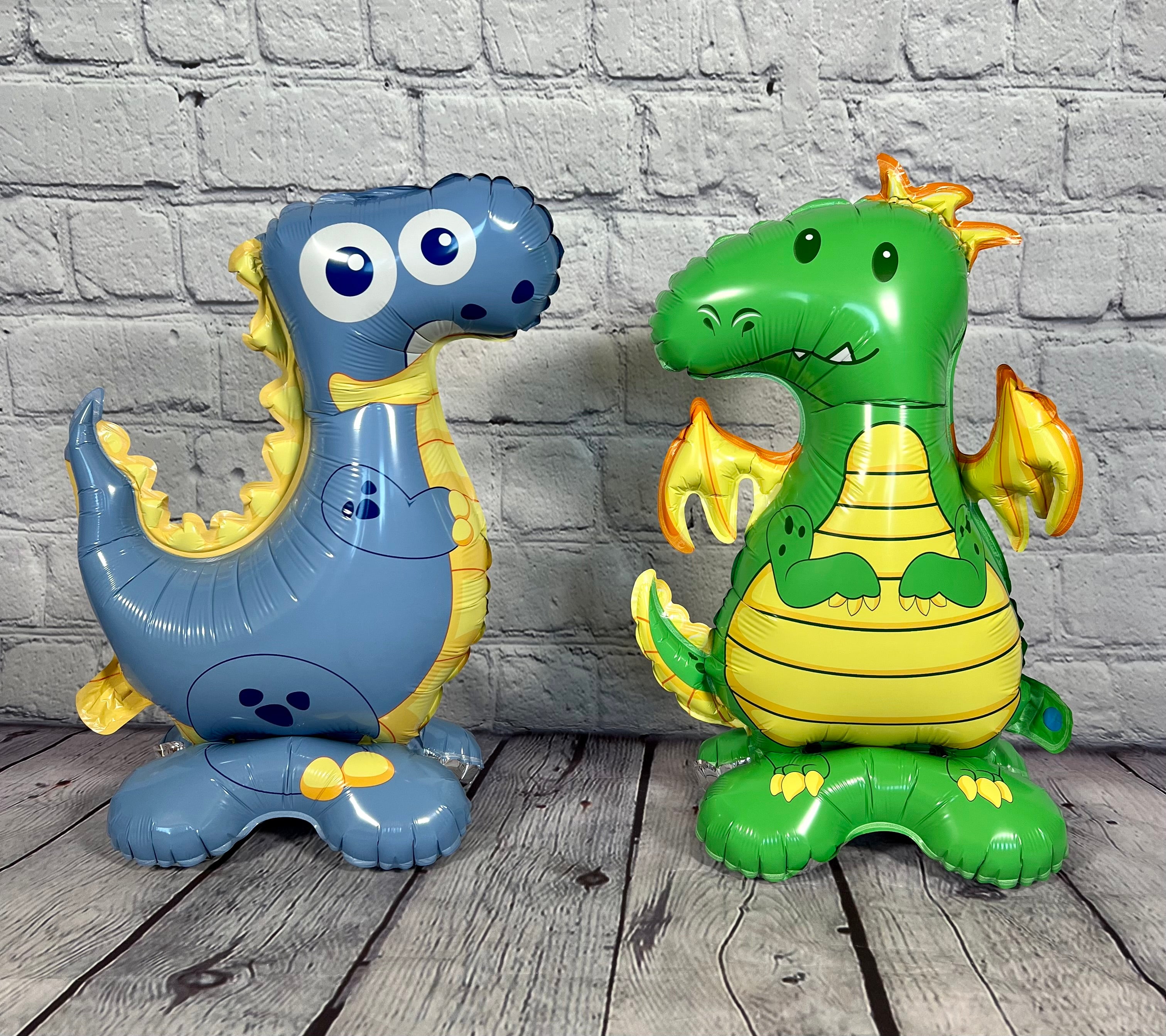 Dinosaur & Dragon Mini Balloon Set – Party Decor for Kids (4-Piece Set)