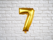 Load image into Gallery viewer, Dinosaur Balloon JUMBO Mylar Foil Balloons and Gold Number Party Set
