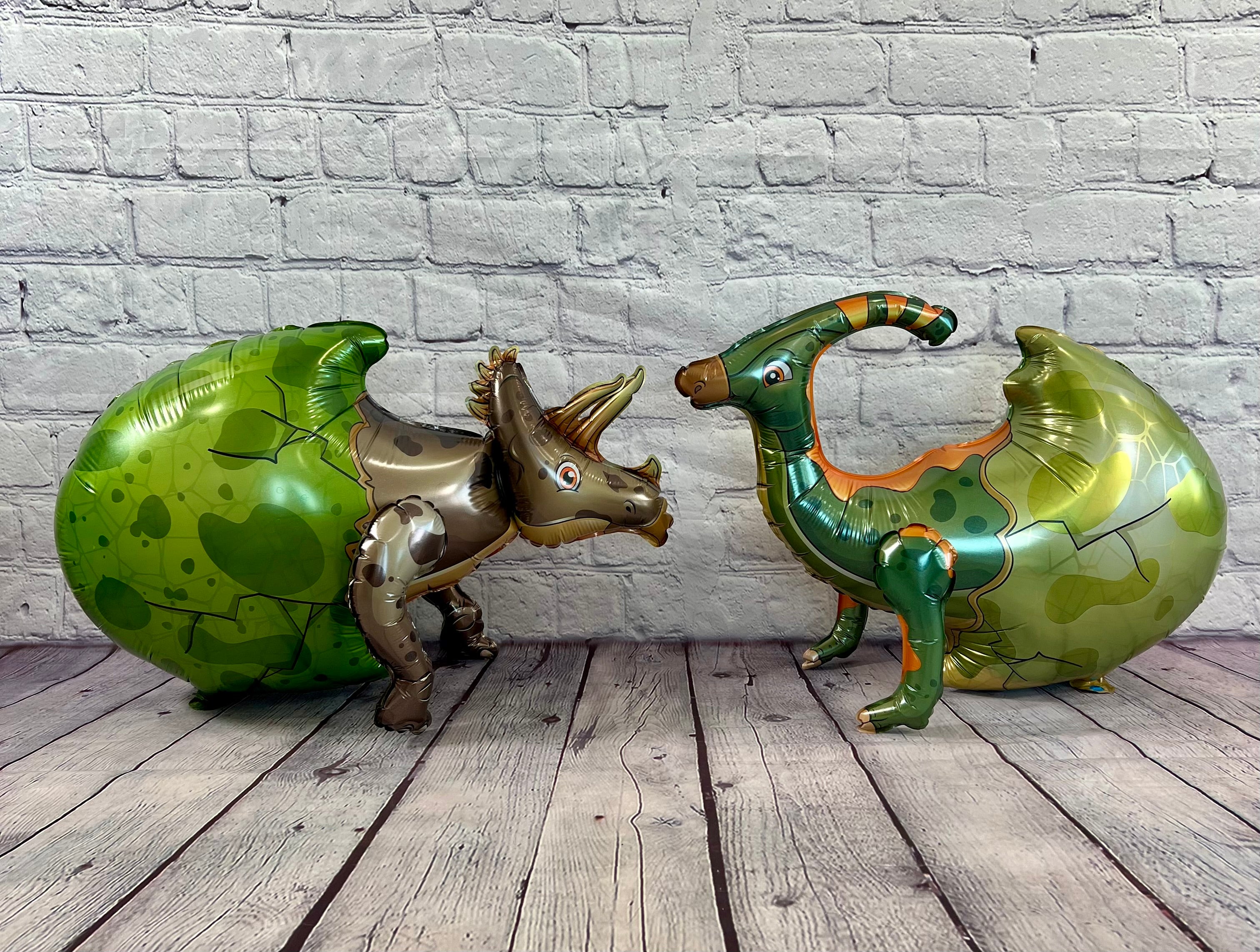 Baby Dinosaur Hatching Egg Balloon Set – Jumbo Foil Party Decor (4-Piece Set)