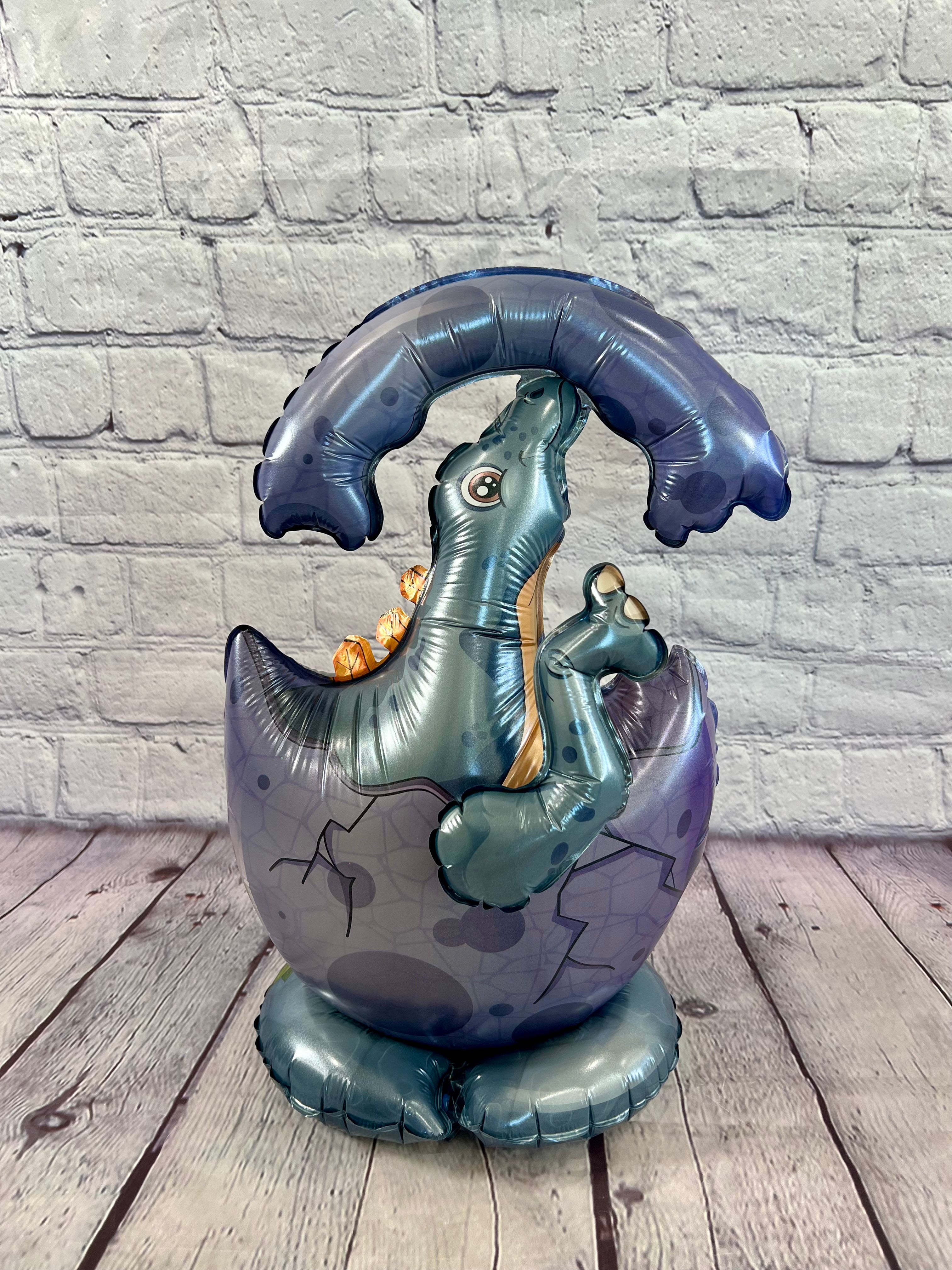 Baby Dinosaur Hatching Egg Balloon Set – Jumbo Foil Party Decor (4-Piece Set)