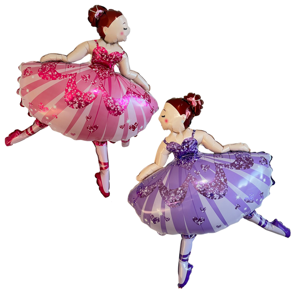 Ballerina Balloon Set – Dance Party Decor (2-Piece Set)