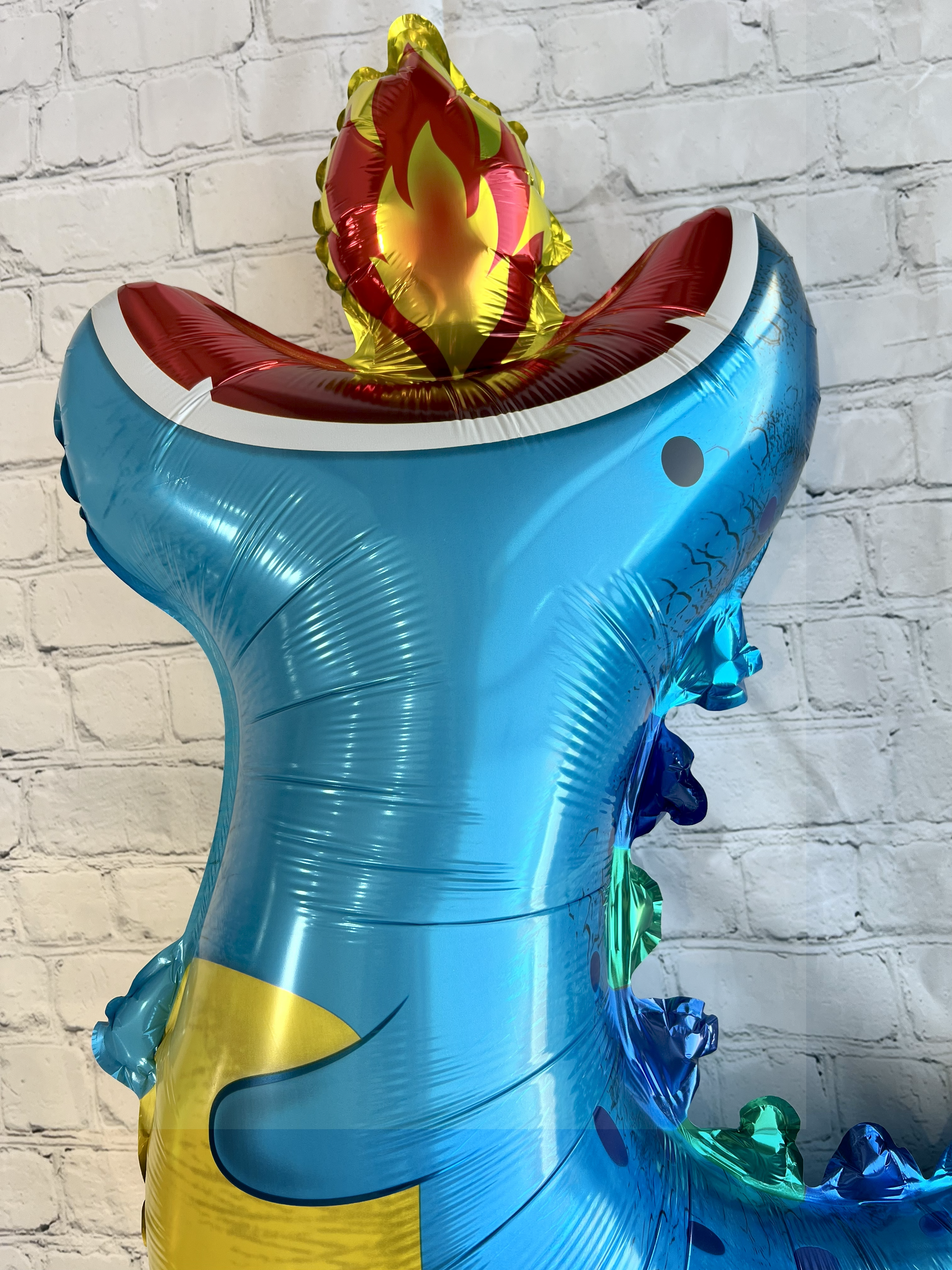 Blue Fire-Breathing Dragon Balloon Set – Jumbo Foil Party Decor (5-Piece Set)