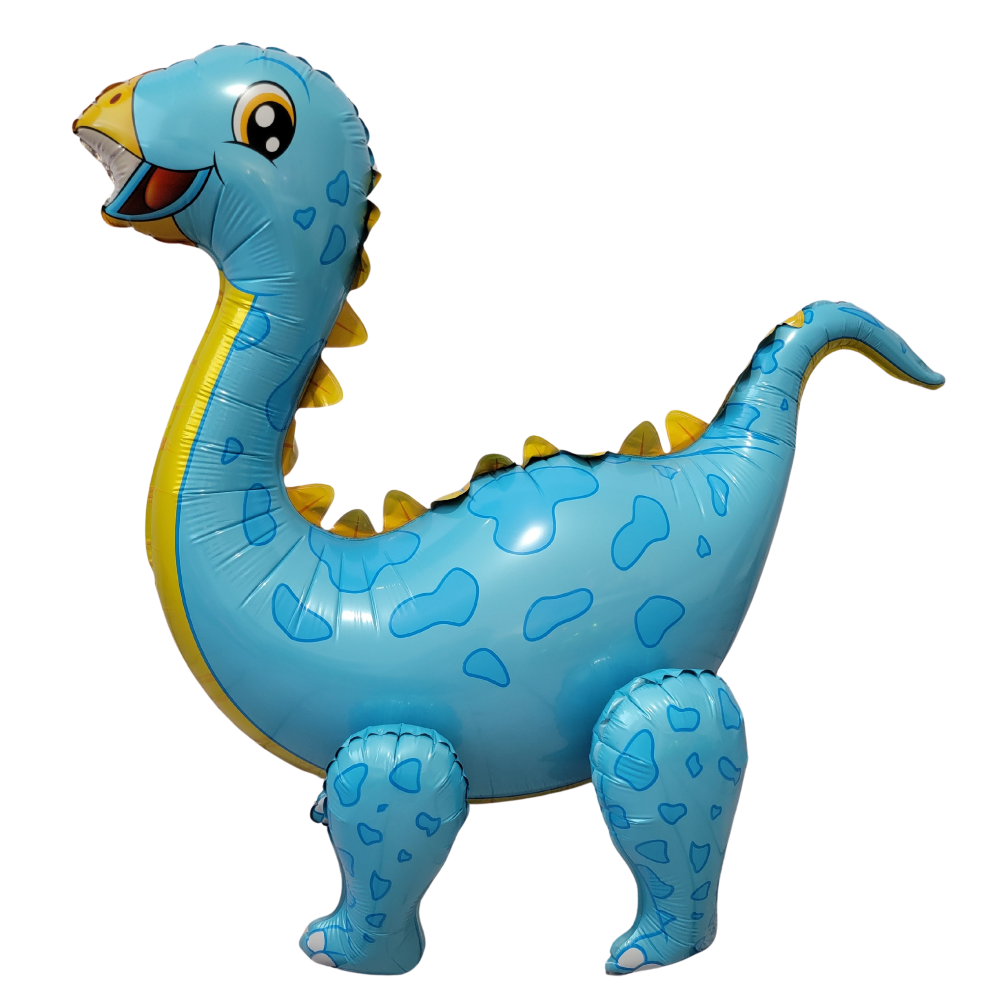 Dinosaur Balloon JUMBO Mylar Walking Foil Balloons - Blue | Party Supplies and Decorations | Birthday Baby Shower Gender Reveal