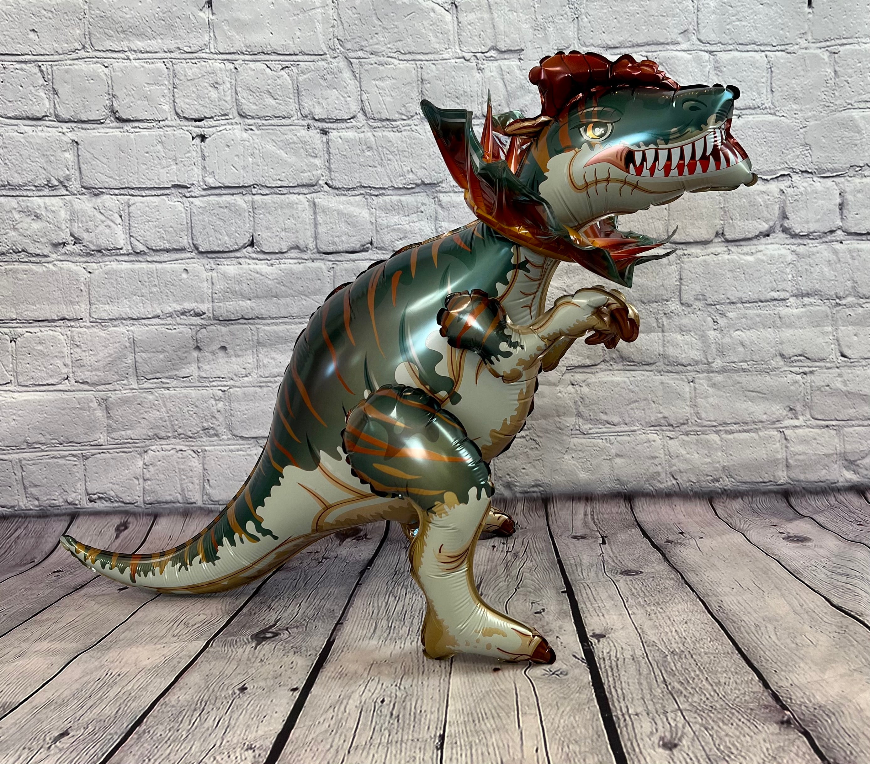 Green Standing Dinosaur Balloon – Jumbo Foil Party Decor