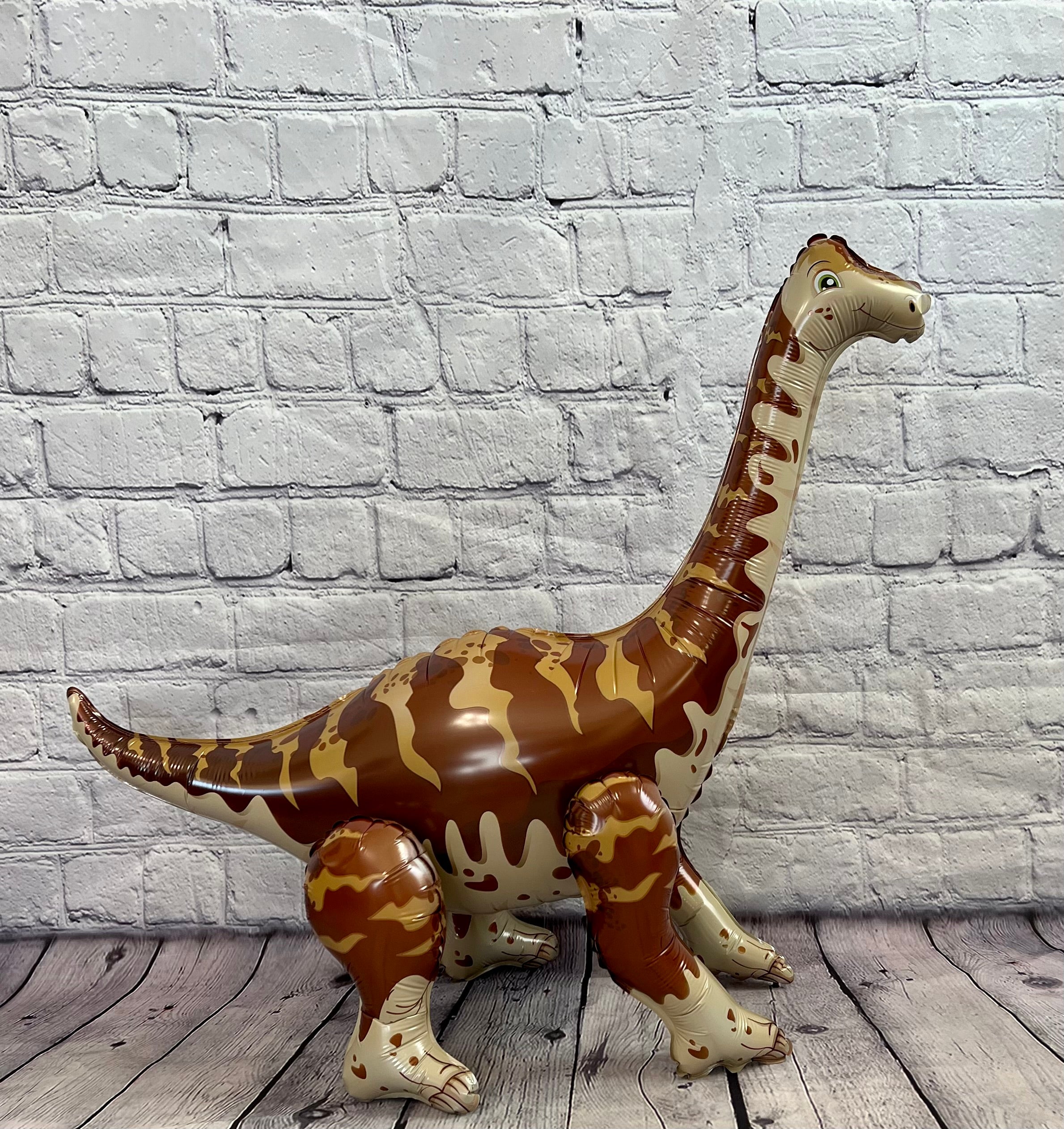 Brown Standing Dinosaur Balloon – Jumbo Foil Party Decor