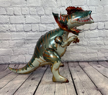 Load image into Gallery viewer, Dinosaur Balloon Set of 10 JUMBO Mylar Walking Foil Balloons | Party Decorations and Supplies | Birthday Gender Reveal Baby Shower Celebrations
