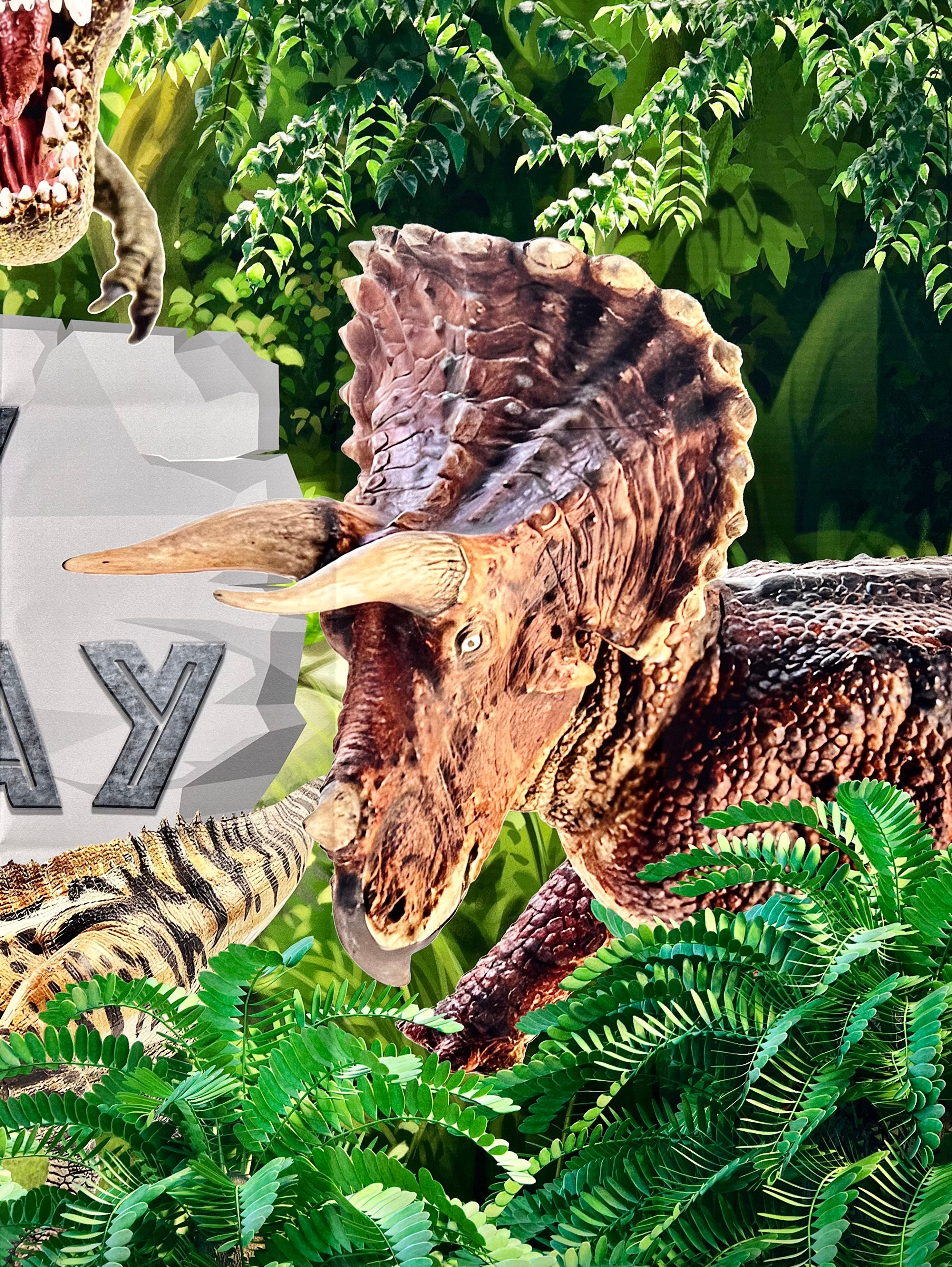 Dinosaur Photo Backdrop – Kids Birthday Party Vinyl Banner