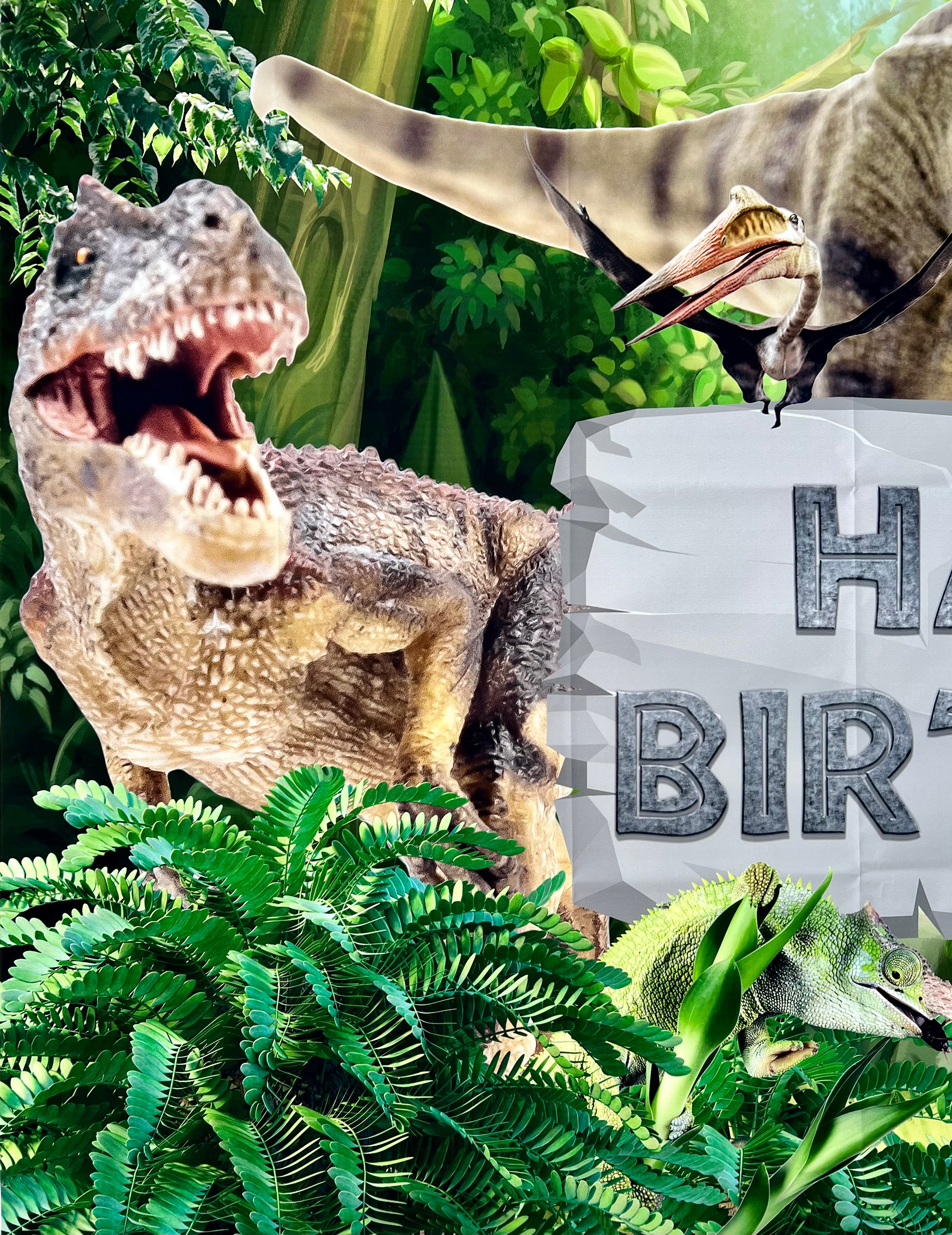 Dinosaur Photo Backdrop – Kids Birthday Party Vinyl Banner