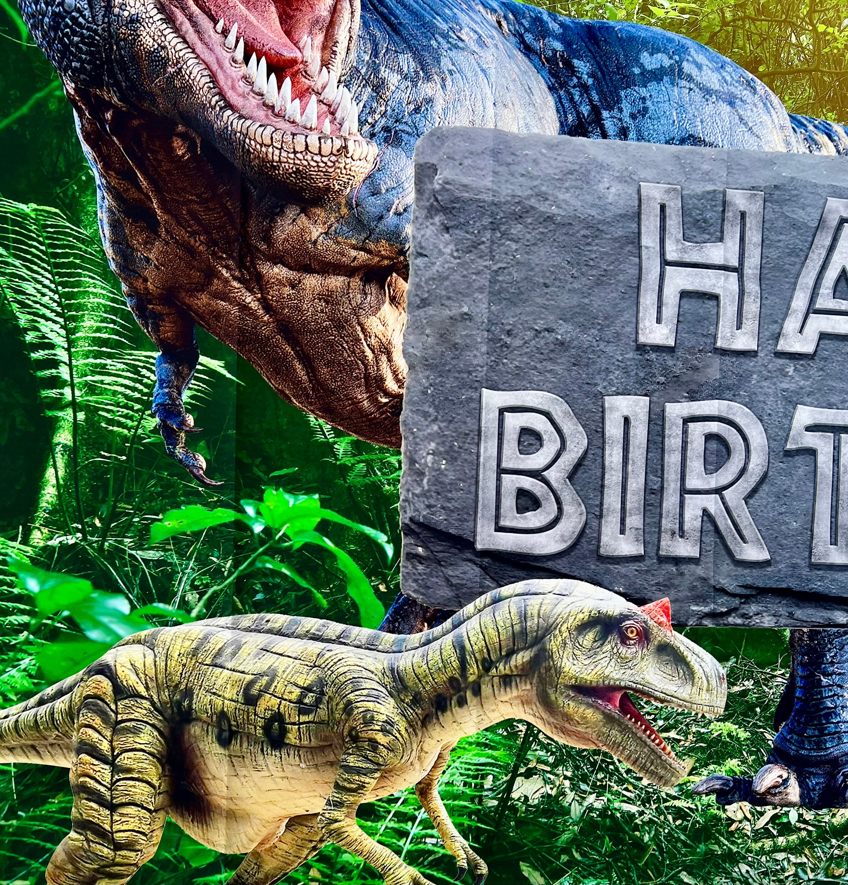 Dinosaur Photo Backdrop – Kids Birthday Party Vinyl Banner